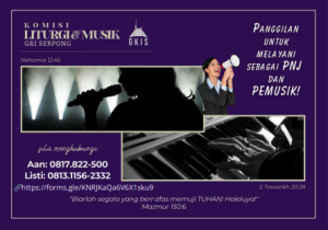 Panggilan Untuk Melayani Sebagai PNJ dan Pemusik