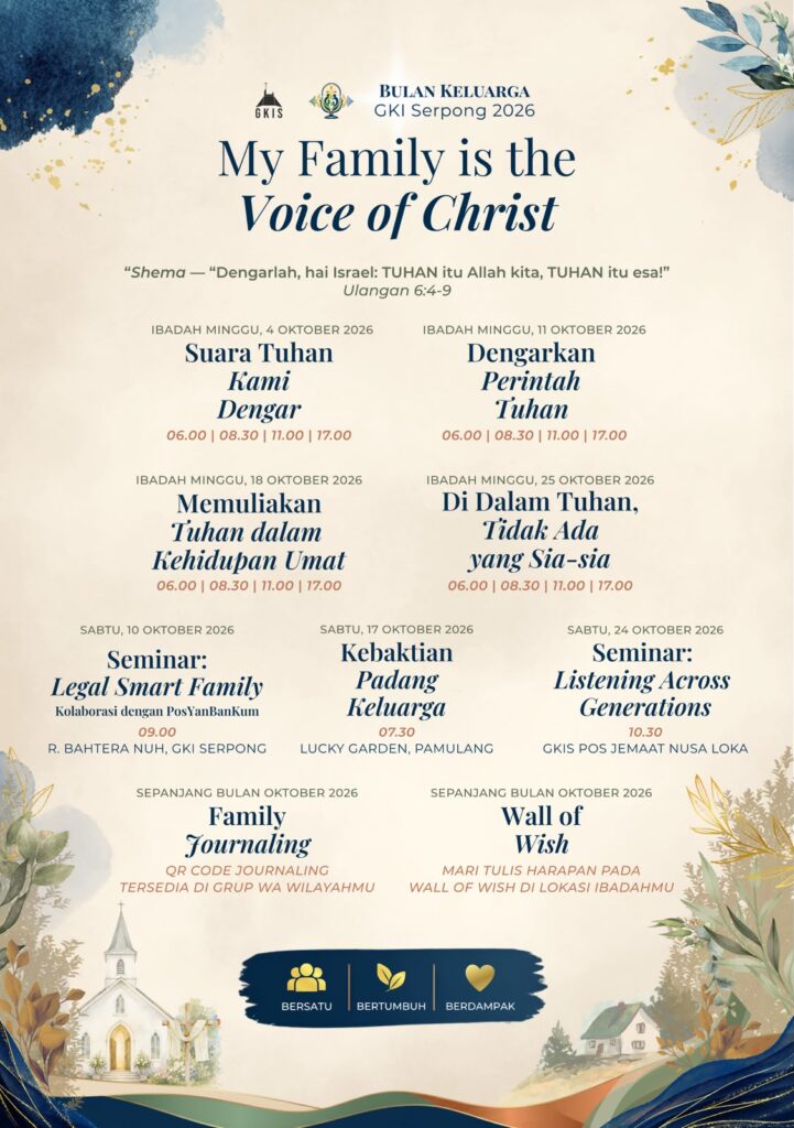 Bulan Keluarga 2026 : My Family is The Voice of Christ